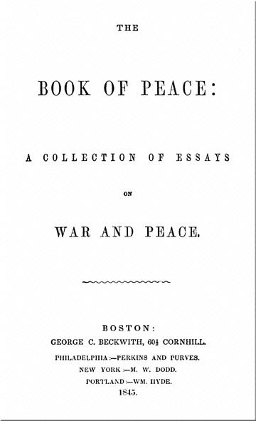 Book of Peace by George Beckwith Book of Peace by George Beckwith